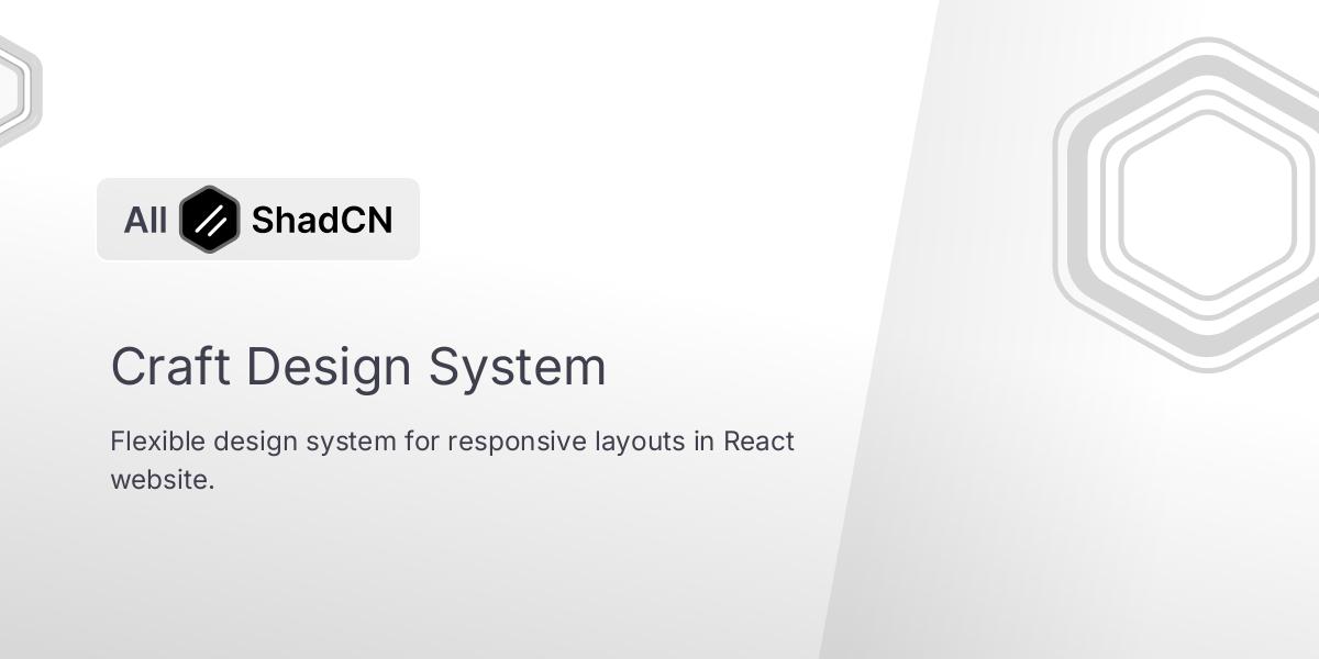 Craft Design System | All Shadcn