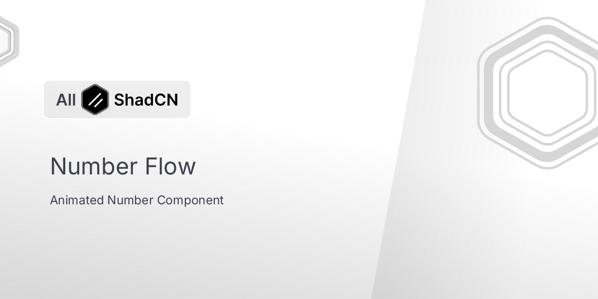 Number Flow | All Shadcn