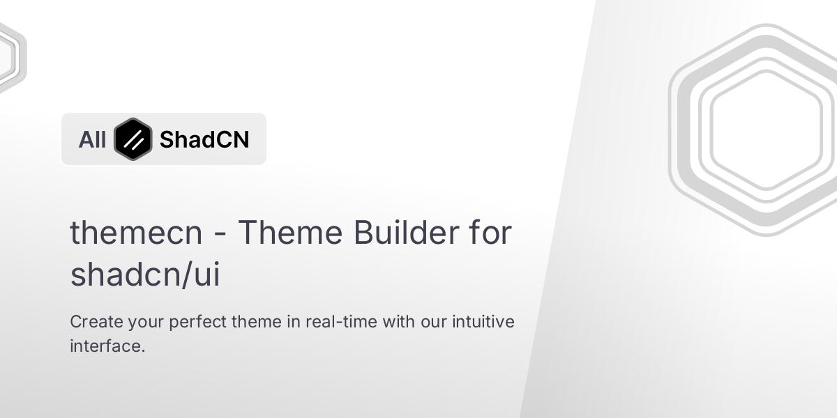 themecn - Theme Builder for shadcn/ui | All Shadcn