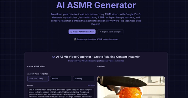 AI ASMR Generator - Make AI ASMR Video 