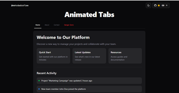 Animated Tabs