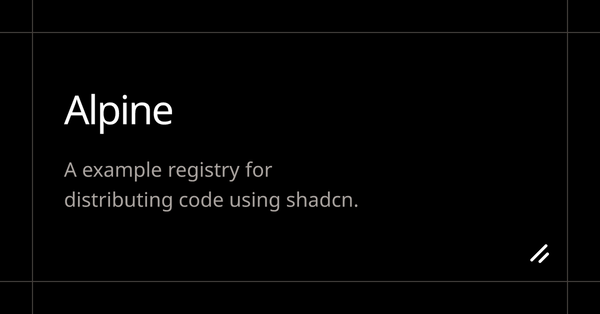 Alpine Registry
