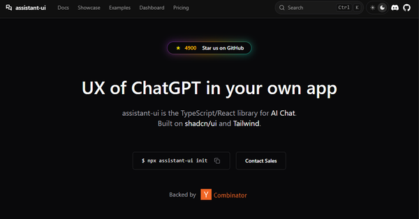 Assistant UI - UX of ChatGPT