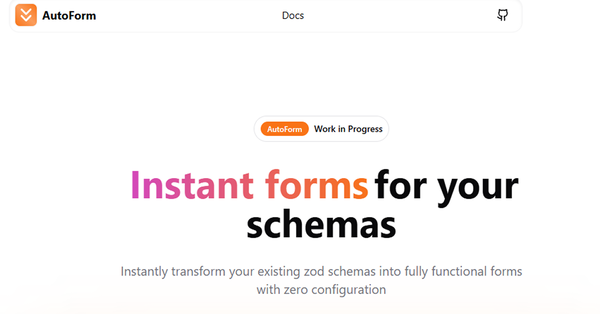 AutoForm - Instant forms for your schemas