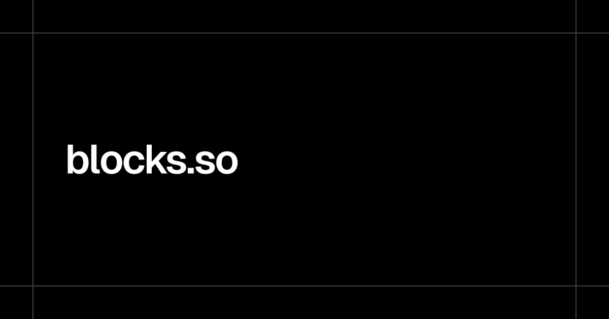Blocks.so: Tailwind CSS UI Blocks