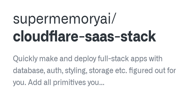 Cloudflare SaaS Stack