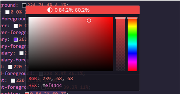 Shadcn Color Preview