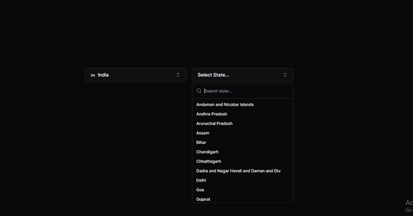 Country-State Dropdown: Dynamic Cascading Selects 