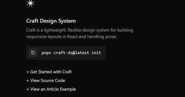 Craft Design System