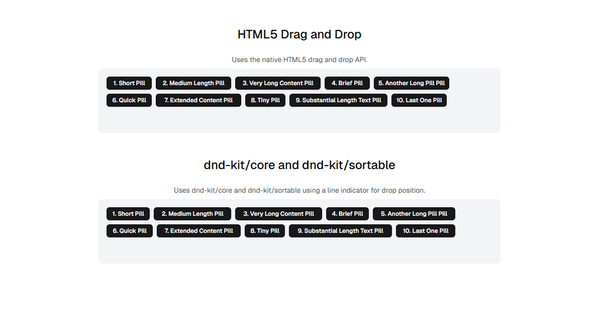 Shadcn/UI Drag and Drop