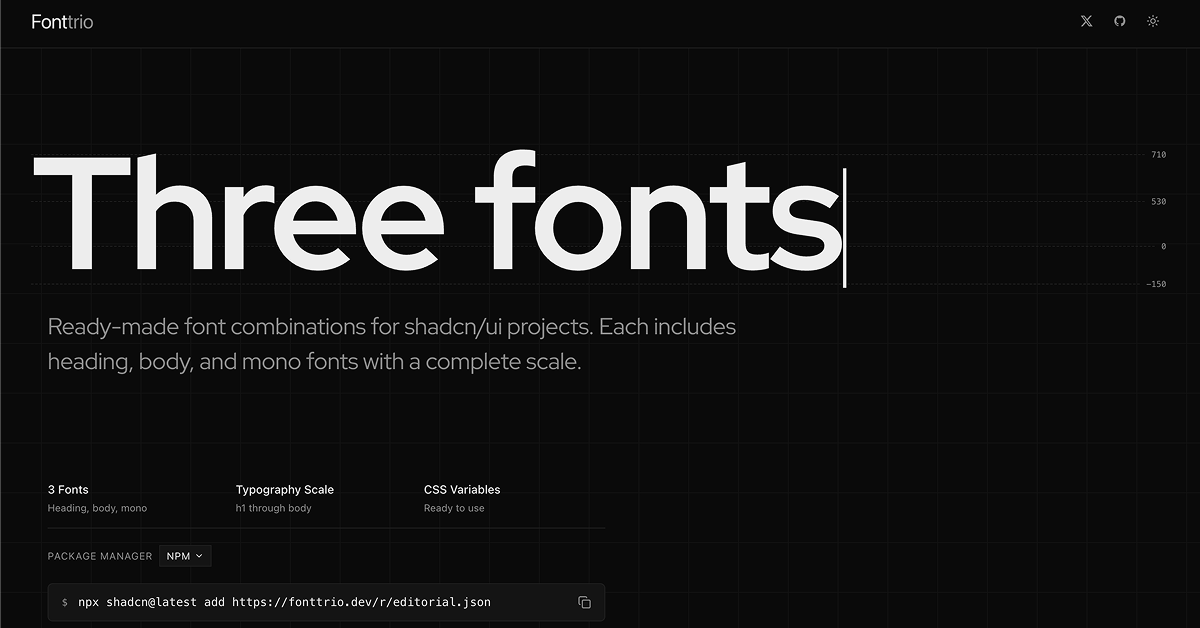 FontTrio: Perfect Font Pairings