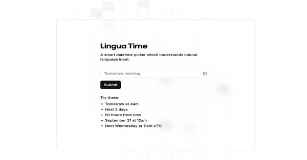 Lingua Time: Date and Time Picker