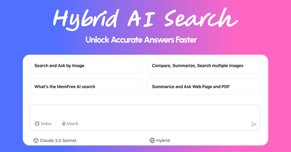 MemFree - Hybrid AI Search