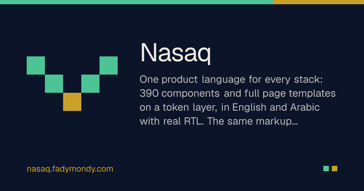Nasaq: Open-Source Multi-Framework UI Component Library