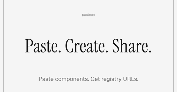 Pastecn - Create shareable registry URLs