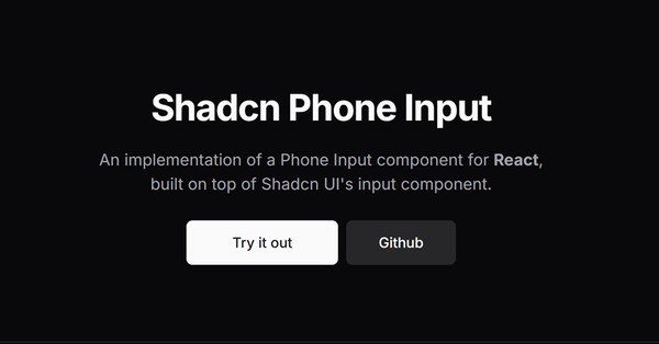Shadcn Phone Input