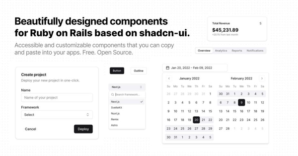 ShadCN Rails Components