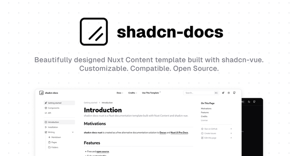 Shadcn Docs Nuxt