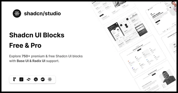Shadcn Studio Blocks: Premium shadcn/ui Blocks