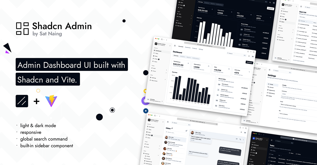 Shadcn Admin Dashboard