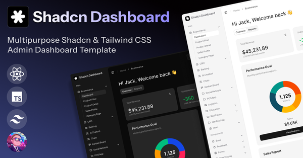 Shadcn UI Admin Dashboard Template