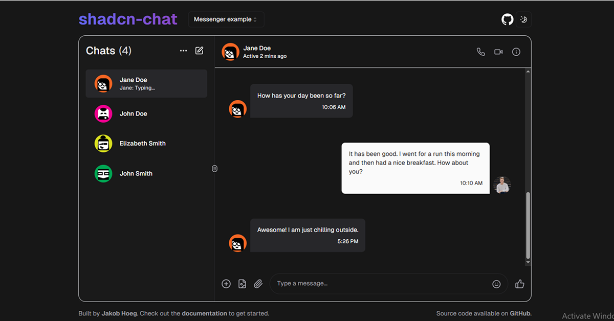 Shadcn Chat: Customizable Chat Components