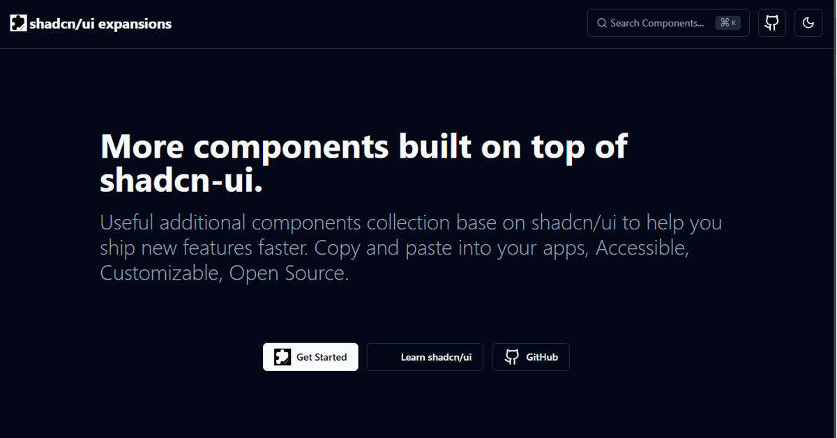 Shadcn UI Expansions