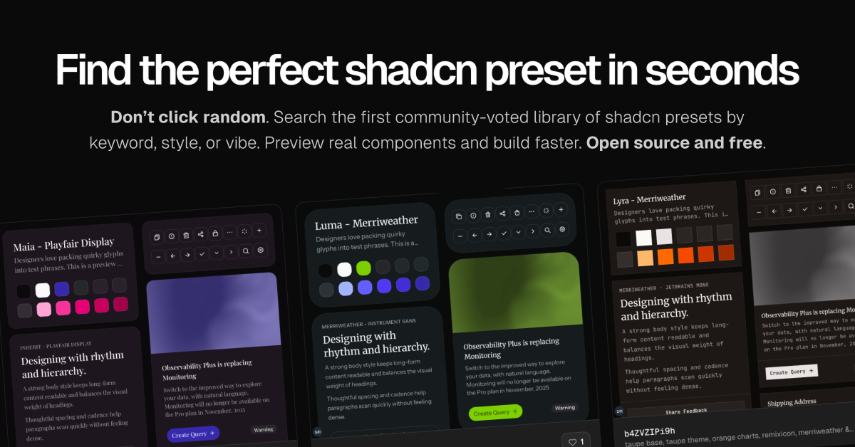 Shadcn Preset