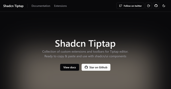 Shadcn Tiptap