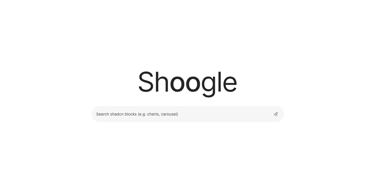 Shoogle: Your shadcn Search Engine