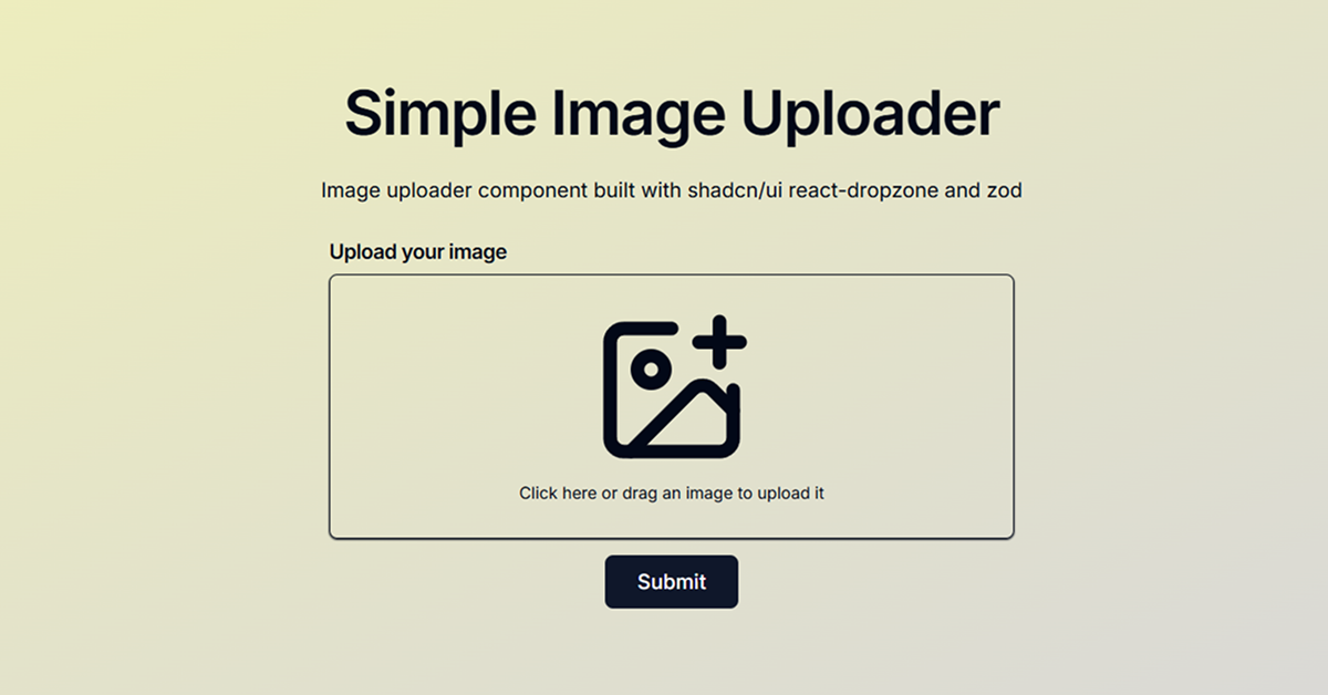 Simple Image Uploader