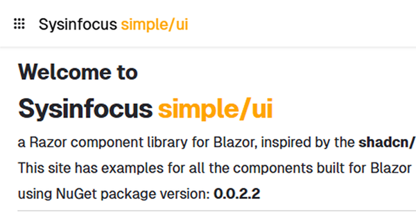 Sysinfocus simple/ui 