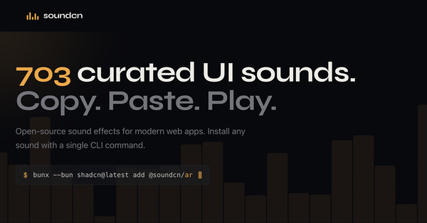 SoundCN: Curated UI Sound Effects