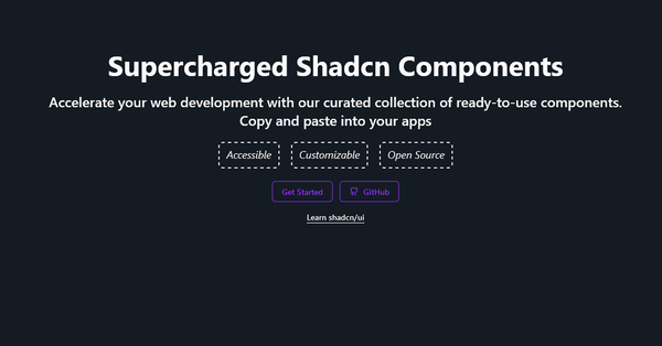 Supercharged Shadcn Component 