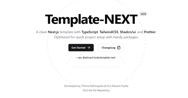 Template-NEXT - NextJS Template