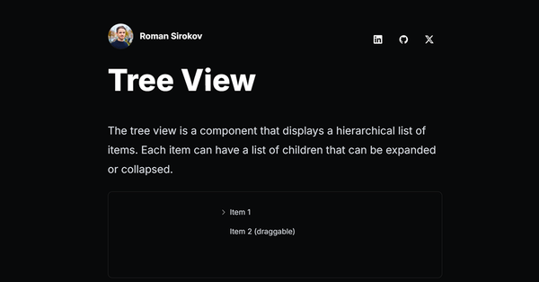 Shadcn Tree View