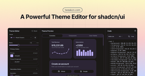 Tweakcn - Shadcn Theme Editor