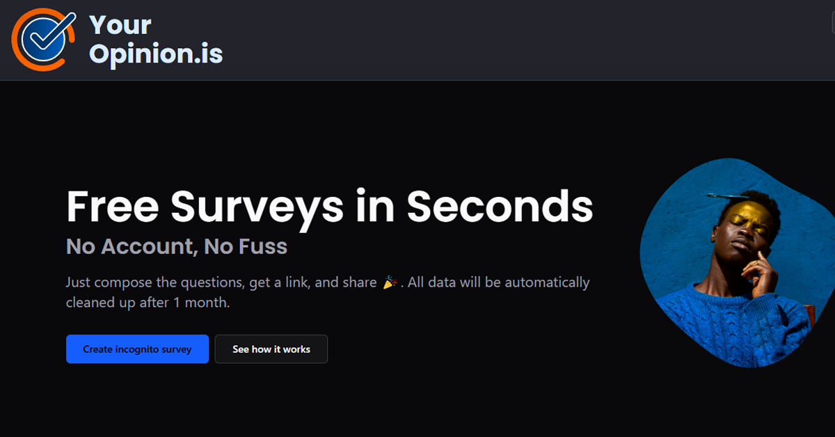 YourOpinion.is: Instant Free Survey Platform